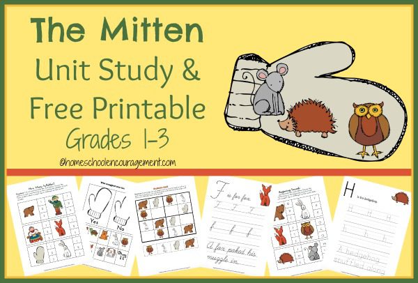 The Mitten Unit Study & FREE Printable